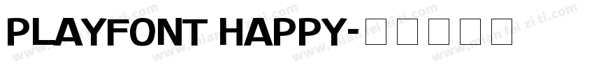PlayFont happy字体转换